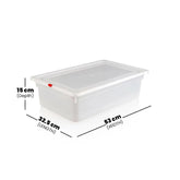 Olmecs PP 1/1 Full Size Food Pan-6 With Air Tight Lid 53x32.5x15Cms